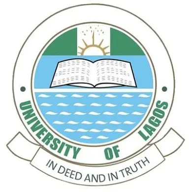 Univeristy of Lagos' logo containing it's motto "In deed and in truth."