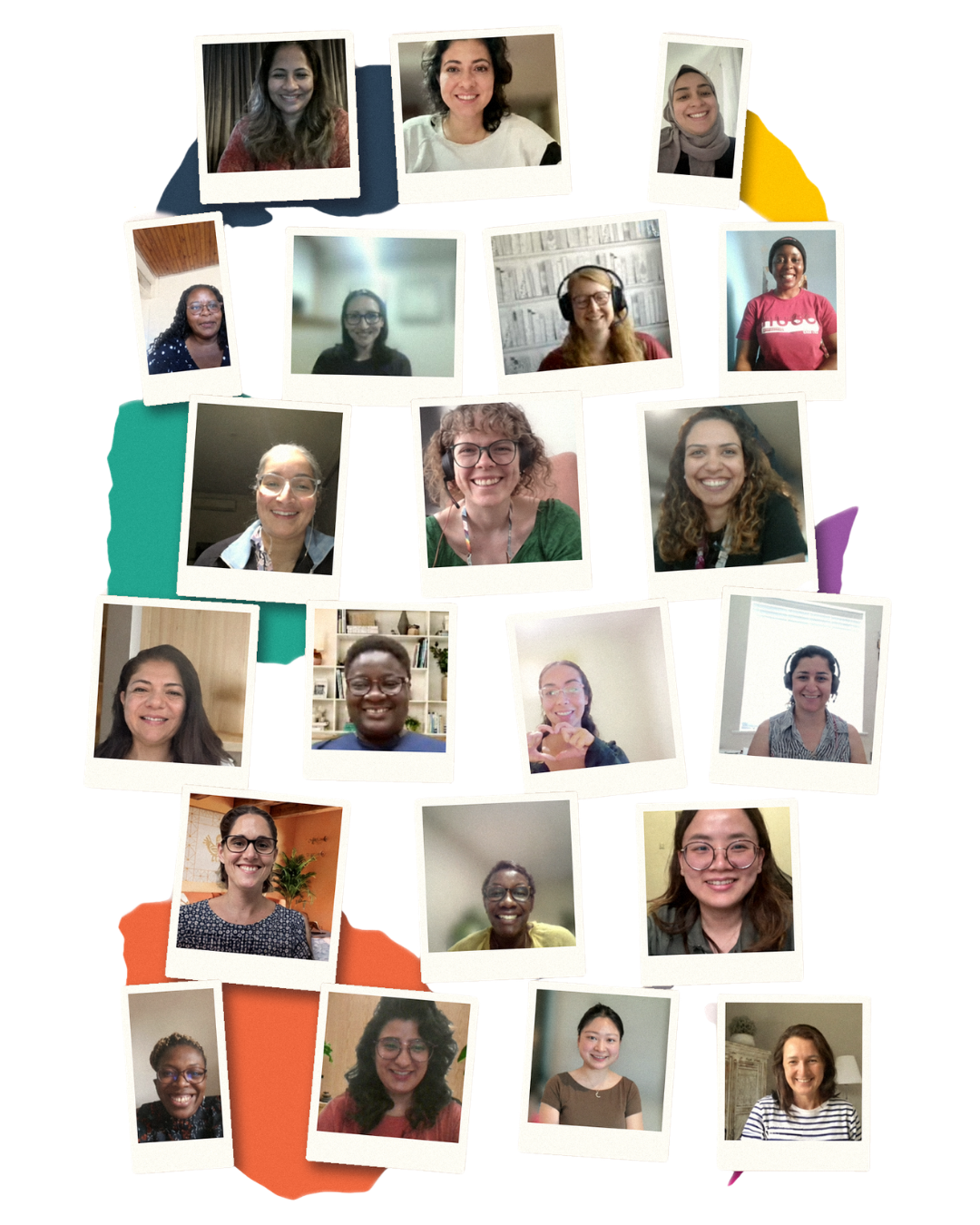 Portrait collage of the 2025-2026 Women in Higher Education Fellowship cohort